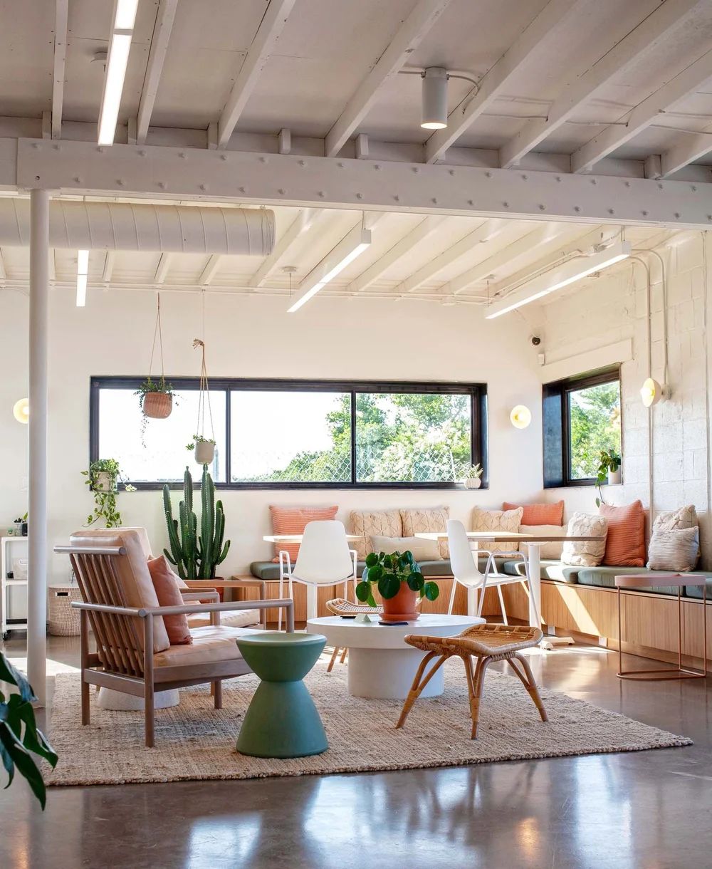 The lounge at The Commune ATX